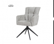 Bild für Stuhl Bruno mit Armlehne Silver 