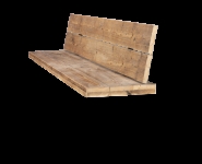 Bild für Bank aus recyceltem Gerüstholz mit Rückenlehne 